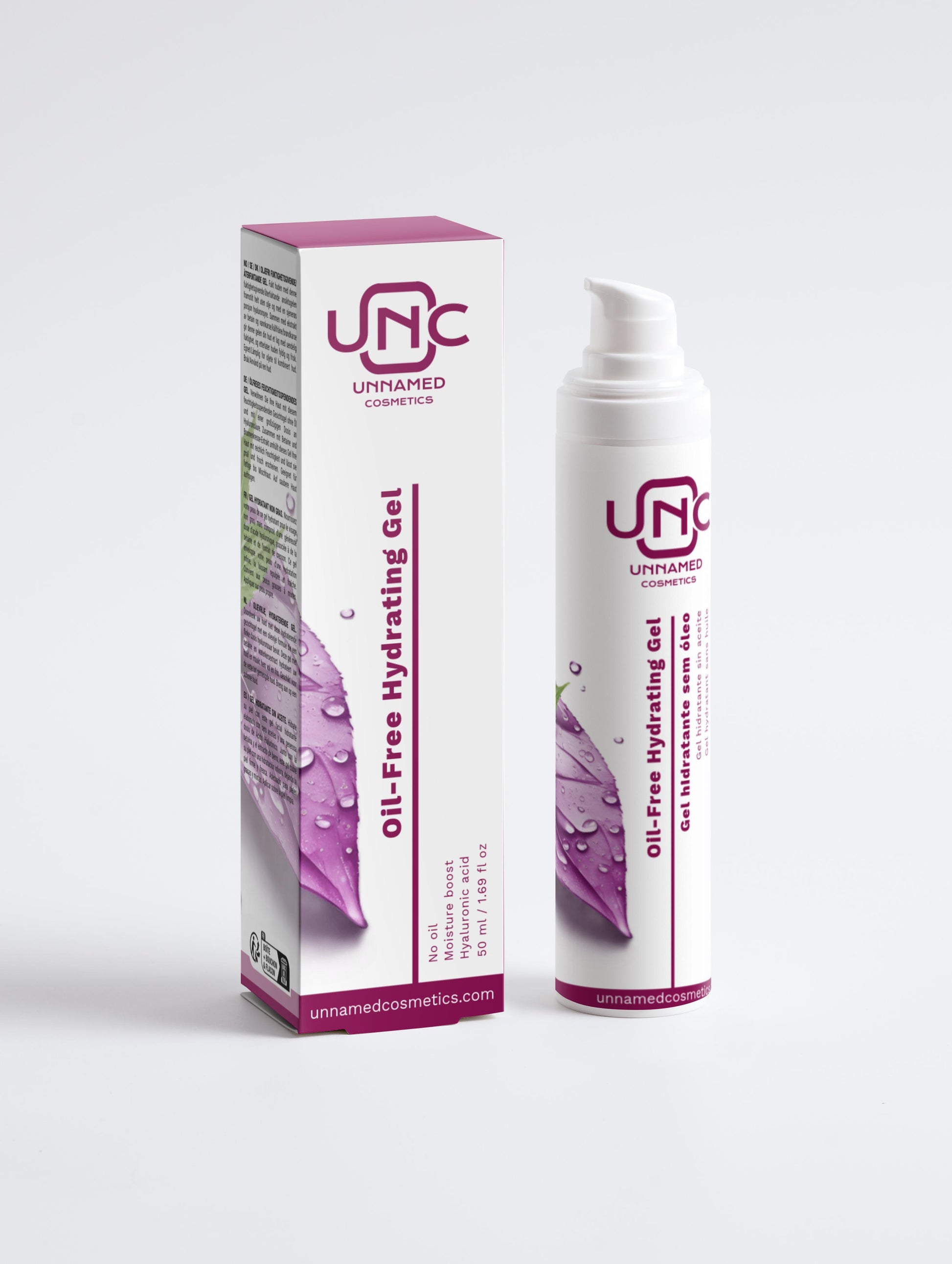 Gel hidratante sem óleo | 50 ml | Unnamed Cosmetics - Unnamed Cosmetics